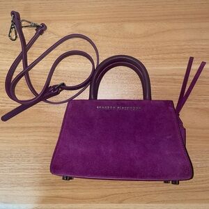 Brandon Blackwood Purple Suede Arlen Bag
